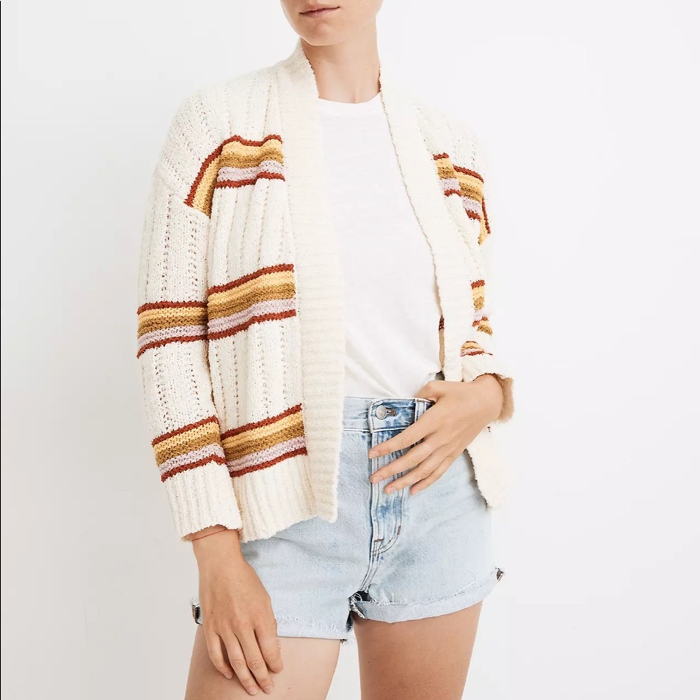 Madewell Striped Cardigan BNWOT